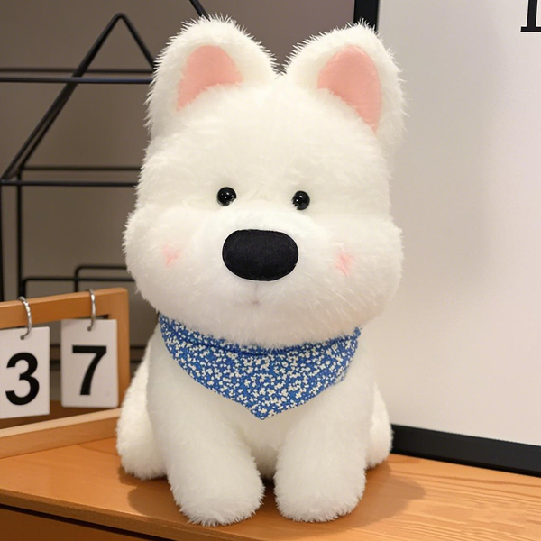 partycitys White Youtu Puppy Children's Day Gift