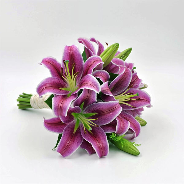 Purple LILY BRIDAL BOUQUETS