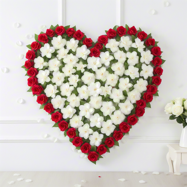 White Gardenia Flower Wall