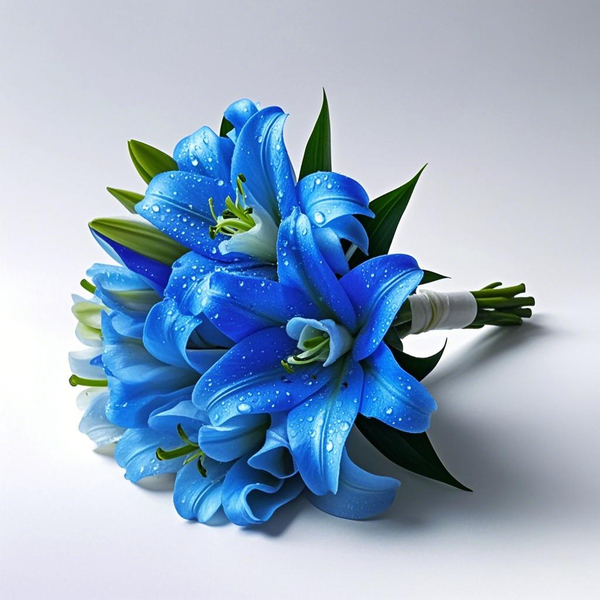 Blue LILY BRIDAL BOUQUETS