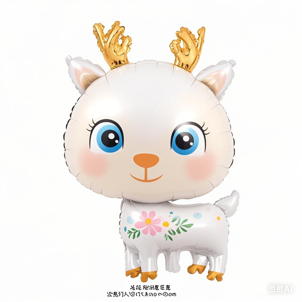 Partycitys White sufei deer balloon Children's Day gift