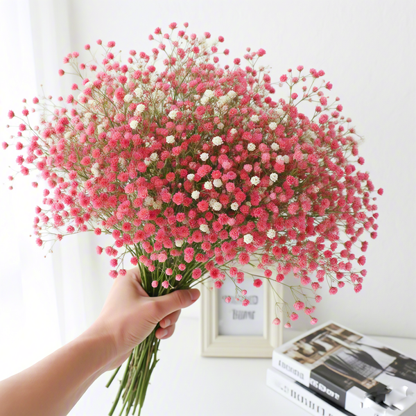 Red Gypsophila Bridesmaid Bouquets