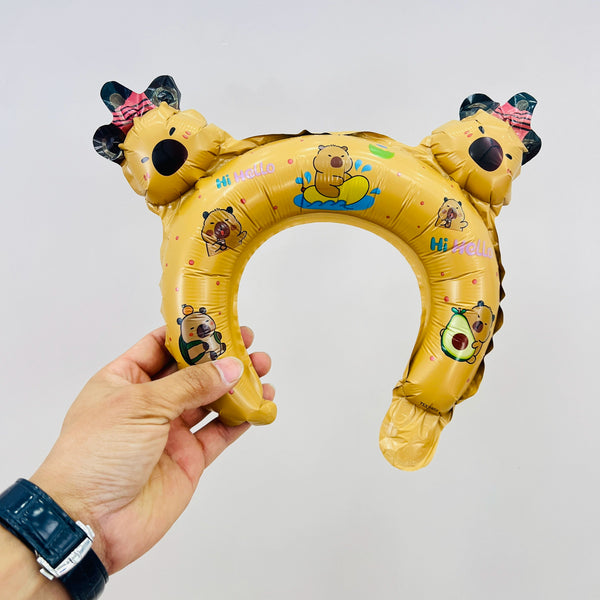 Children's Day New Matte Capybara Aluminum Film Balloon Cute Cartoon Capybara Headband Handheld Balloon