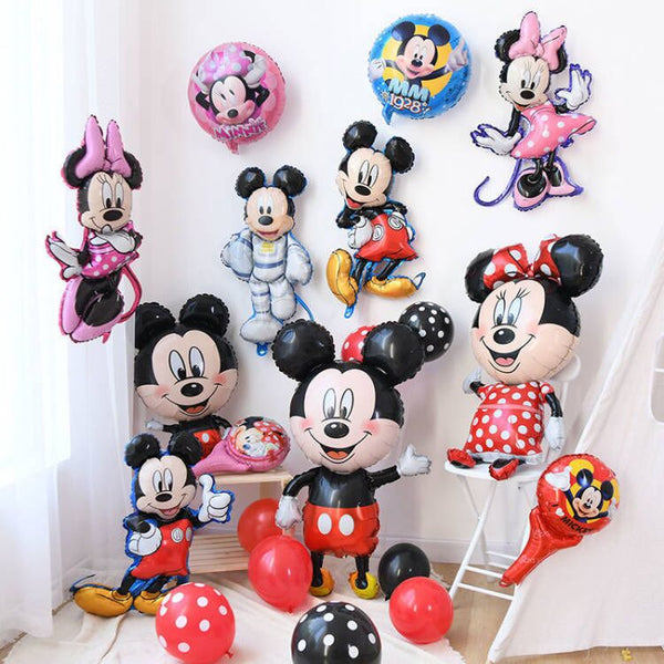 Disney Mickey Mouse Balloon Cartoon Party Decoration Birthday Decoration Supplies Anime Children Girl Boy Toy Party Favors Balloon Gifts