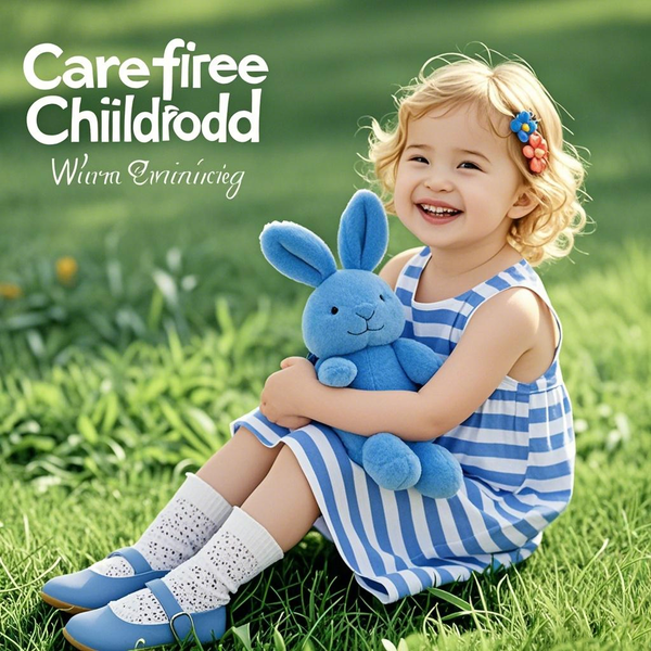 partycitys Blue Nova Ryder Plush Bunny - Perfect Children's Day Gift for Kids